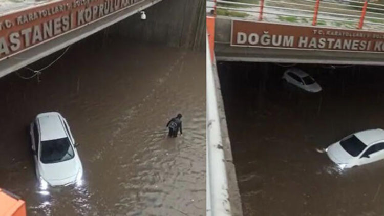 Diyarbakır’da sağanak, hayatı olumsuz etkiledi