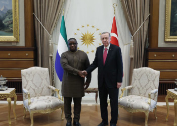 Erdoğan, Sierra Leone Cumhurbaşkanı ile görüştü
