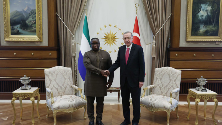 Erdoğan, Sierra Leone Cumhurbaşkanı ile görüştü