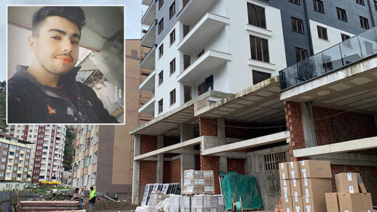 İnşaatın 5'inci katından düşen işçi öldü