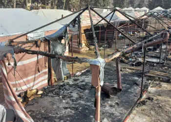 Kahramanmaraş'ta 7 çadır yandı; 2 yaralı