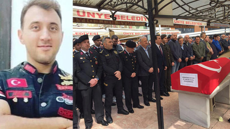 Kalp krizi geçiren astsubay toprağa verildi