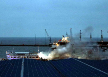 Marmara Denizi'ndeki feribotta yangın