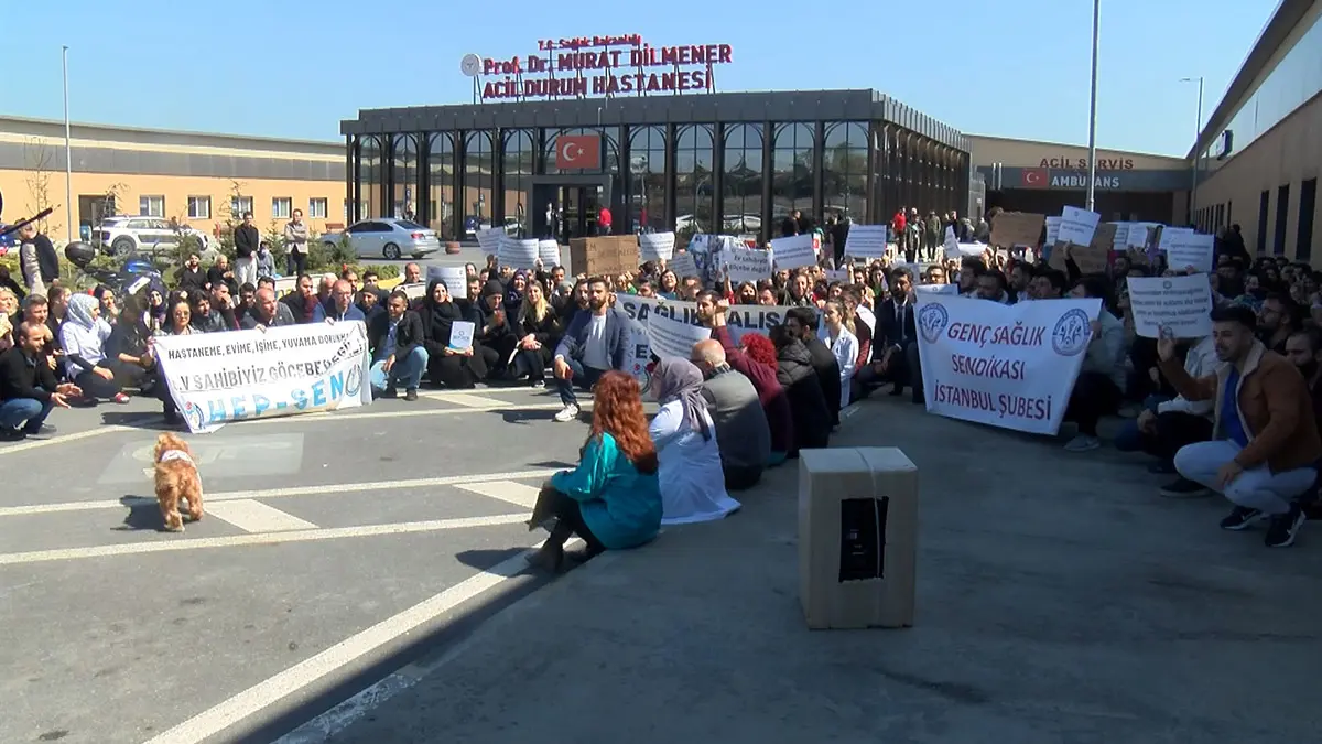 Murat dilmener acil durum hastanesinde protestoa - yerel haberler - haberton