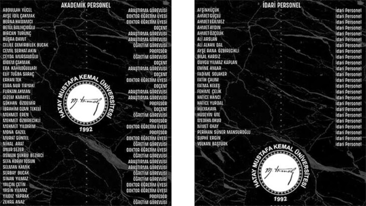 Mustafa Kemal Üniversitesi'nde 195 kişilik kayıp