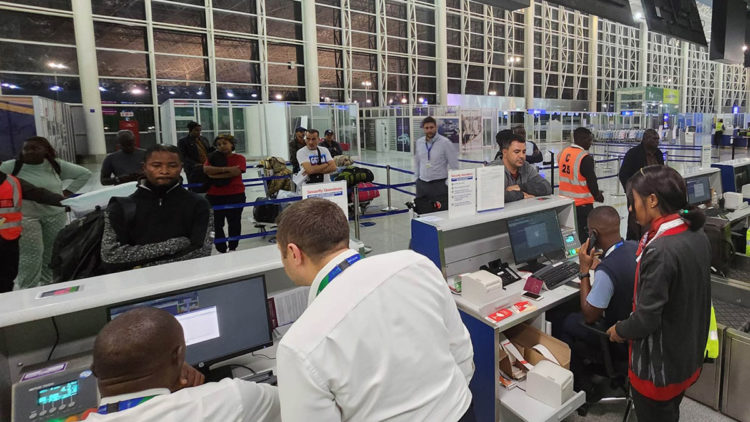 Pandemiden sonra Lusaka'ya ilk uçuş