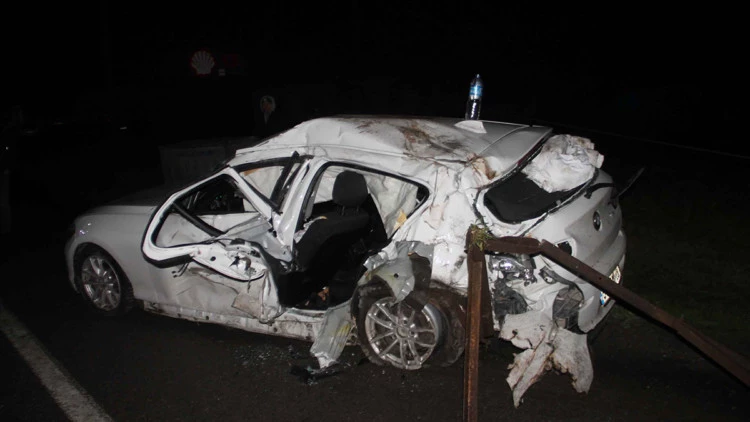 Samsun'da iki aracın çarpıştığı kazada 9 kişi yaralandı