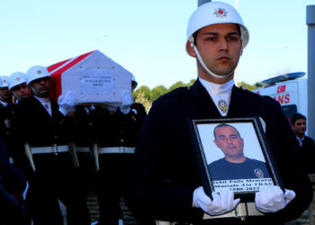 Şehit polis Mustafa Ata Traş, toprağa verildi