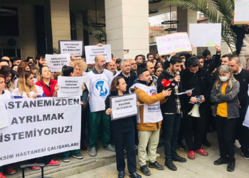 Taksim Eğitim ve Araştırma Hastanesi'nde protesto