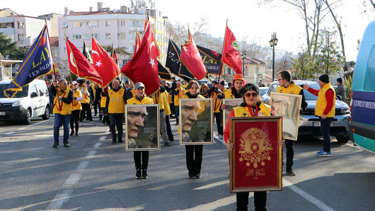 Tekirdağ'dan Çanakkale'ye 'Alay Vefa Yürüyüşü'
