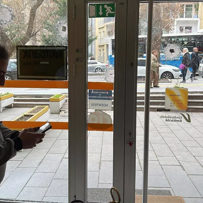 Ankara'da banka şubesine pompalı tüfekle saldırı