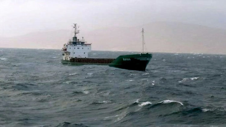 Makine arızası yapan Togo bayraklı gemi demir attı