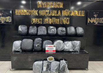 Buzdolabının içerisinde 81 kilo skunk ele geçirildi