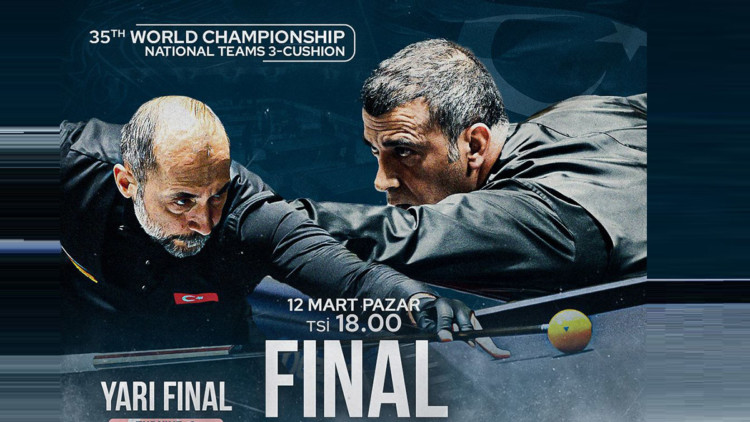 Bilardo Milli Takımı finale yükseldi
