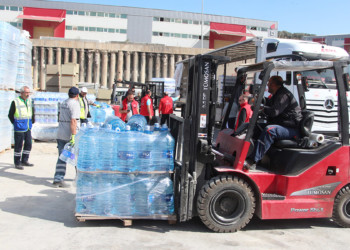 Hatay'da depremzedelere hazır su tedariki