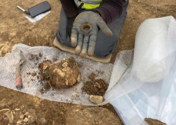 Romalı bir aristokrata ait iskelet kalıntıları bulundu