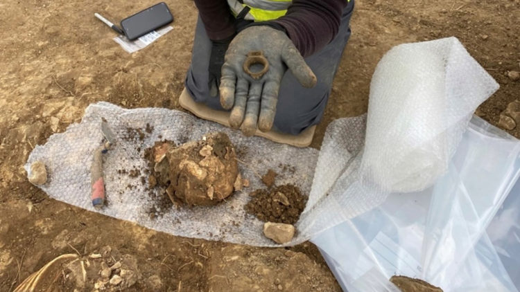 Romalı bir aristokrata ait iskelet kalıntıları bulundu