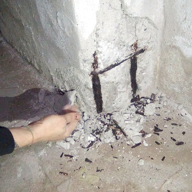 İş yerini sigortalatmak için inceleme yaptı, kolonlardaki hasar ortaya çıktı