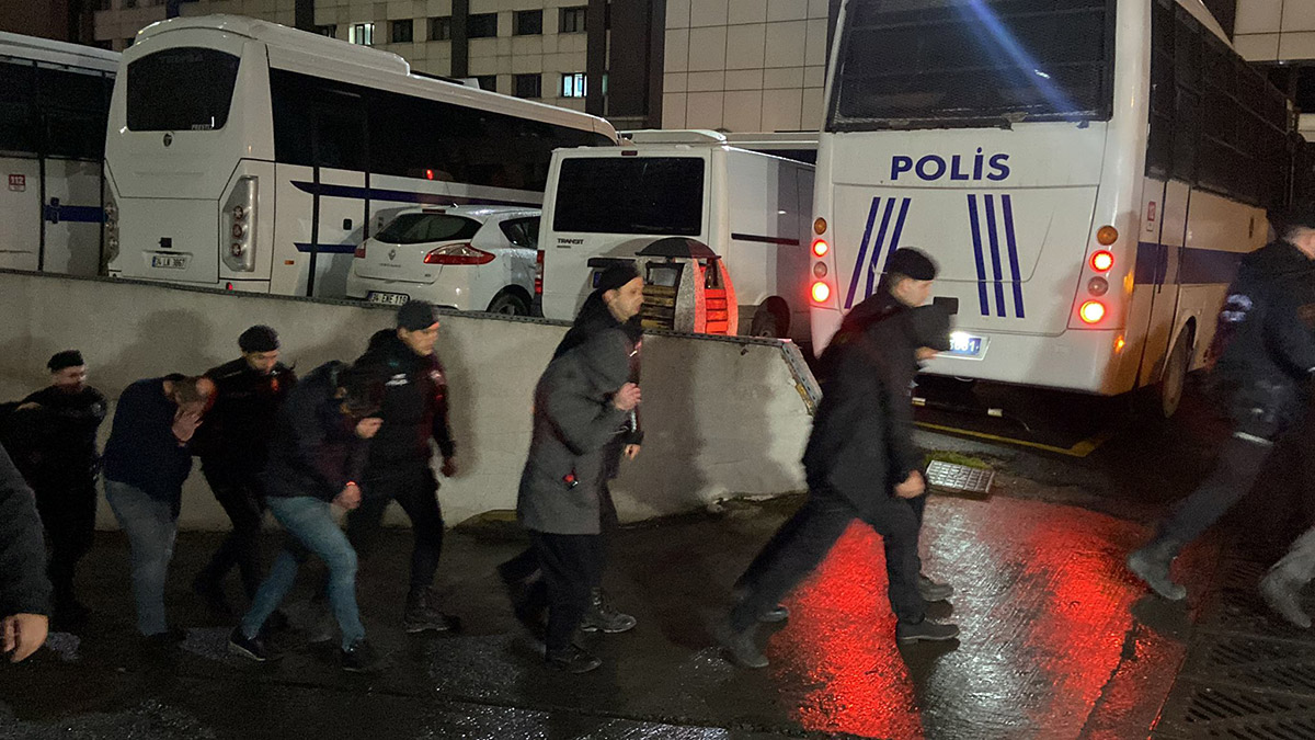 Kökünü Kurutma Operasyonu'nda gözaltına alınan 161 şüpheli adliyede