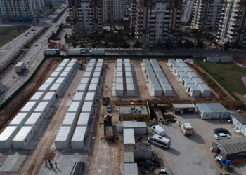 Malatya'da kurulan konteyner kentin ilk etabı tamamlandı