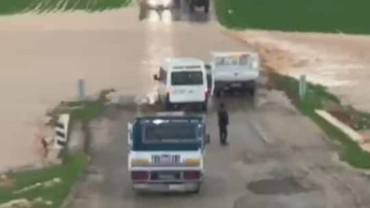 Mardin'de ekili araziler su altında kaldı