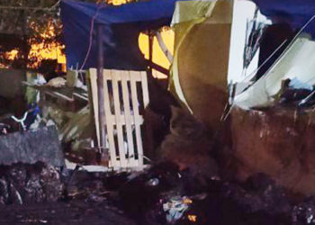 Hatay'da depremzedelerin kaldığı çadırda yangın