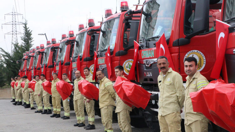 OGM envanterine 190 arazöz ve 197 ilk müdahale aracı katıldı