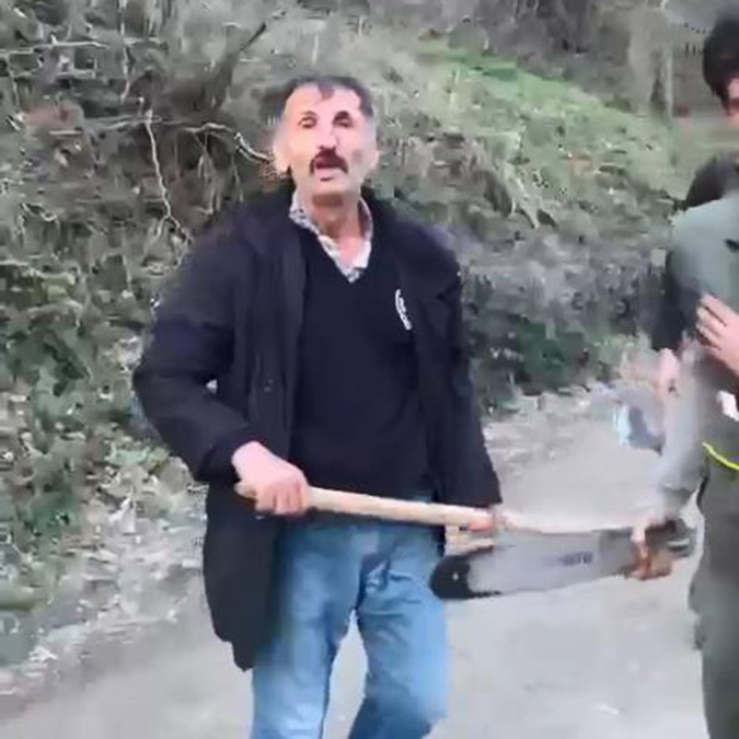 Ormanda dehşet dolu anlar