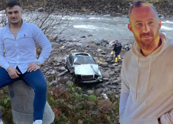 Rize'de otomobil dereye uçtu; 2 kişi öldü