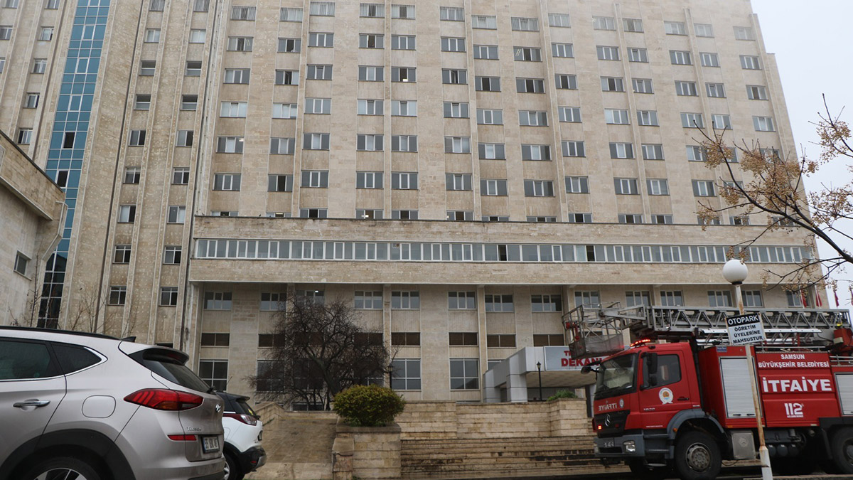 Samsun OMÜ Tıp Fakültesi Hastanesi'nde yangın