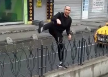 Tramvay yoluna girerek seferlerin aksamasına neden oldu