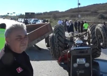Yakıt yüklü tanker traktöre çarptı; 1 ağır yaralı