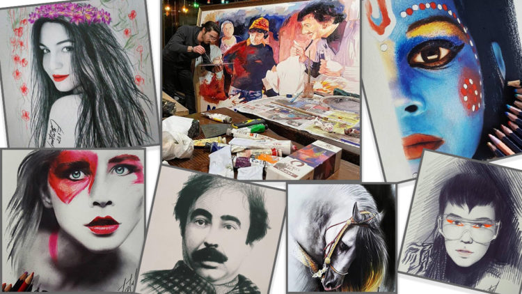 Bir karakalem sanatçısı Umut Çetin