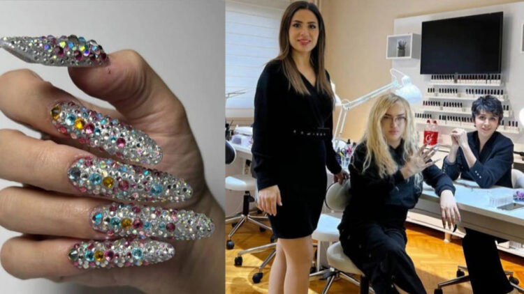 Aslan Sayım'a 20 bin TL değerinde swarovksi protez tırnak 
