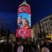 Atatürk'ün fotoğrafları Galata Kulesi'ne yansıtıldı