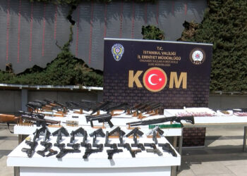 Barış Boyun şebekesinde ele geçirilenler sergilendi