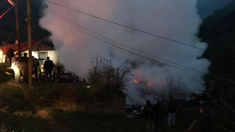 Bartın’da 3 ev yandı, 1 kişi yaralandı