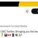 CBC, Twitter faaliyetlerini durdurdu