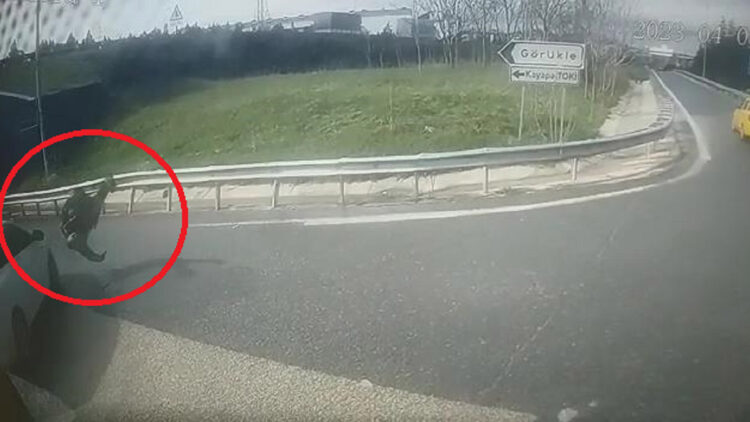 'Dur' ihtarına uymayıp otomobiliyle polise çarptı