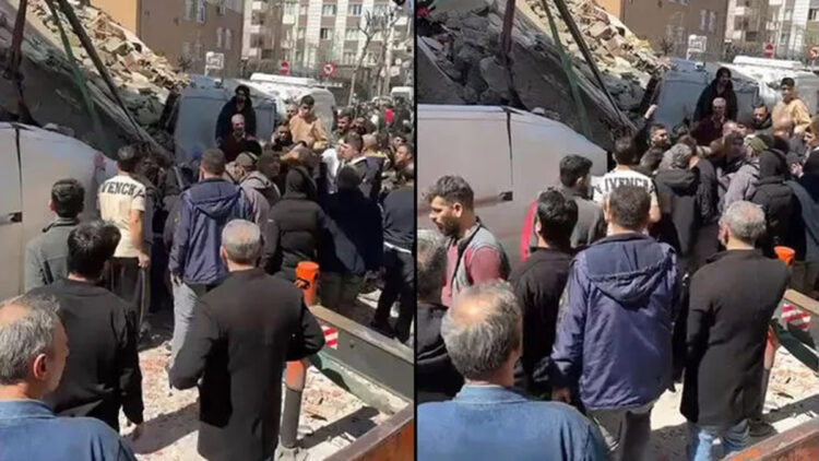 Güngören'de metruk binada çökme