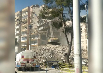 Kontrollü yıkımda bitişikteki sağlam bina hasar gördü