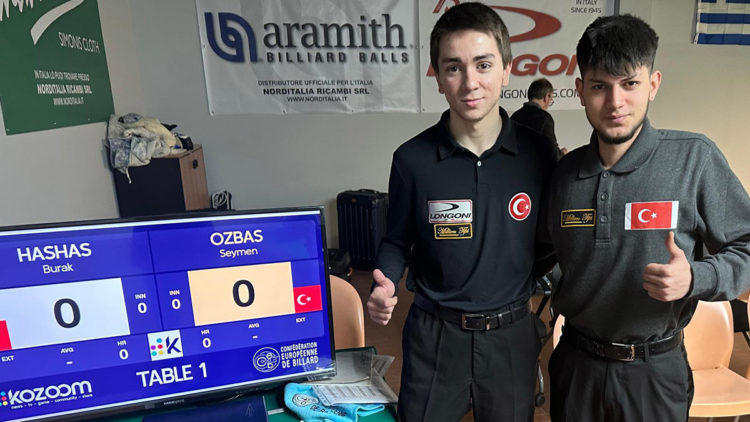 Milli bilardocular İtalya'da finale kaldı 