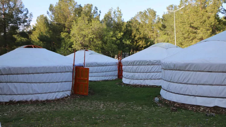 Moğolistan’dan gelen kıl çadırlar adıyaman'da
