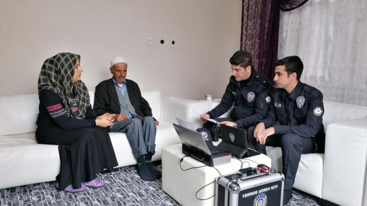 Suç mağdurları 'mobil kiti' ile ifade veriyor