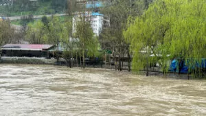 Tunceli'de sağanak; munzur ile pülümür çayları taştı