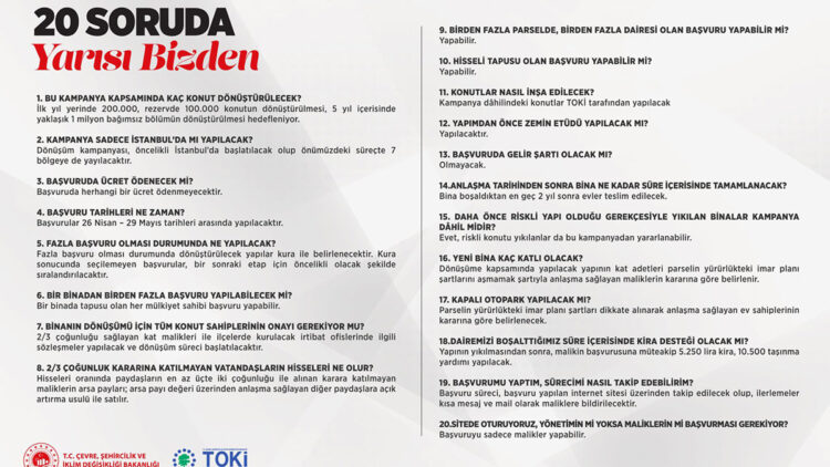 'Yarısı Bizden' kampanyasının detayları yayınlandı