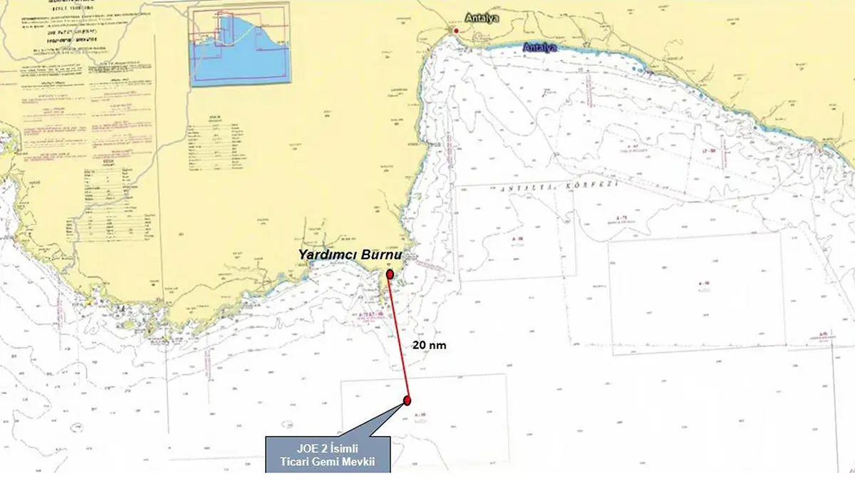 Antalya'nın kumluca ilçesi açıklarında yabancı bandıralı ticari gemi battı. Gemideki 5 personel kurtarıldı, kayıp 9 personel için arama-kurtarma çalışması başlatıldı.