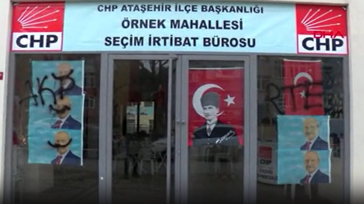 CHP Ataşehir Seçim İrtibat Bürosu'na saldırıda 6 kişi yakalandı