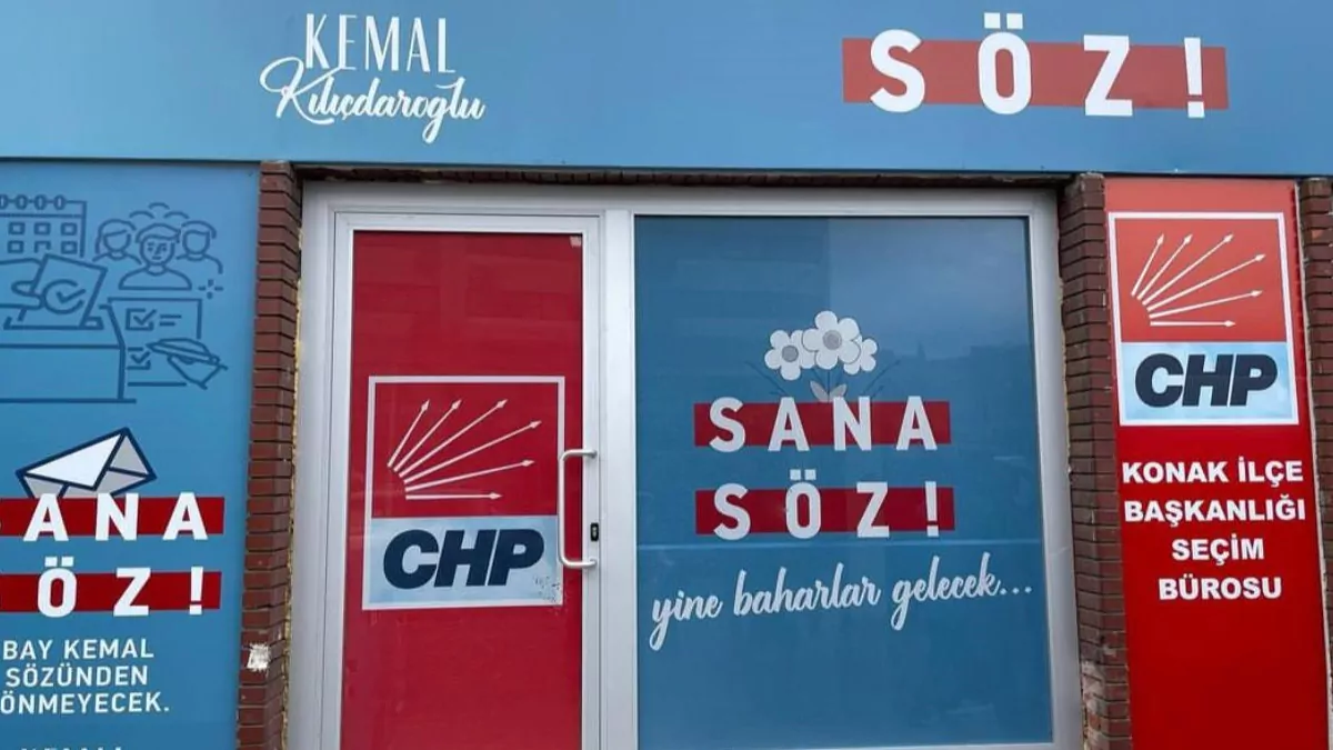 Chp'nin seçim bürosuna taşlı saldırı