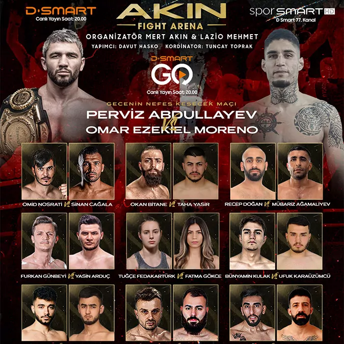 Akın fight arena heyecanı için geri sayım